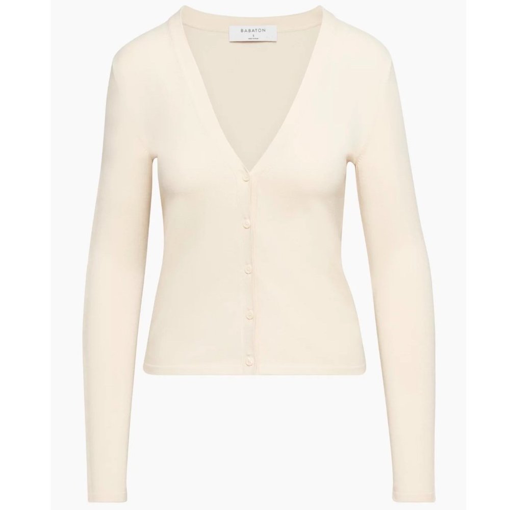 Aritzia NWT Babaton Belin Cardigan in Birch White (Size: S)